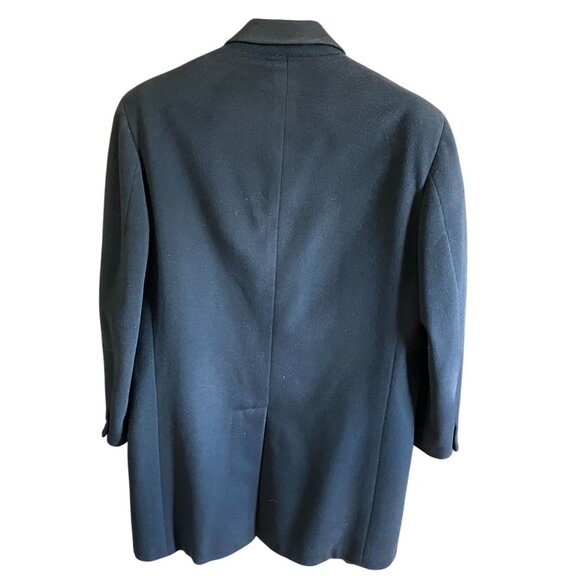 Hart Schaffner & Marx Silver Trumpeter Mens Overcoat 48 100% Cashmere 3-Button - Picture 2 of 15